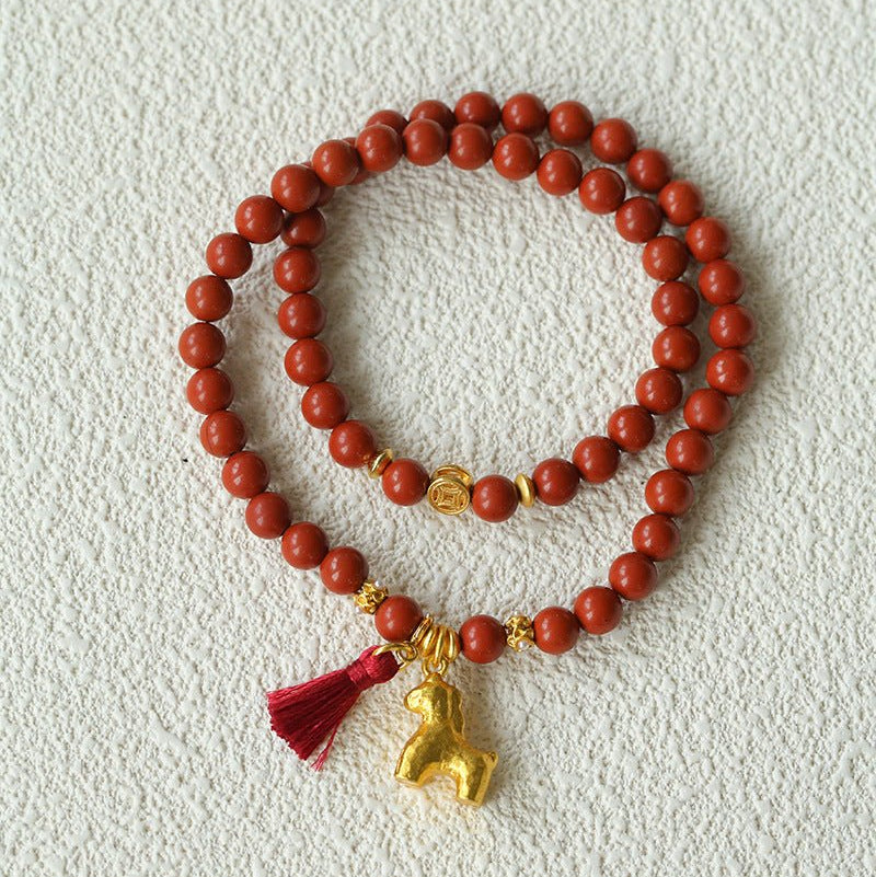 2026 Lucky Horse Red Stone Bracelet