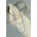 216cm Multi-Way Clear Quartz & Blue Crystal Wrap Necklace
