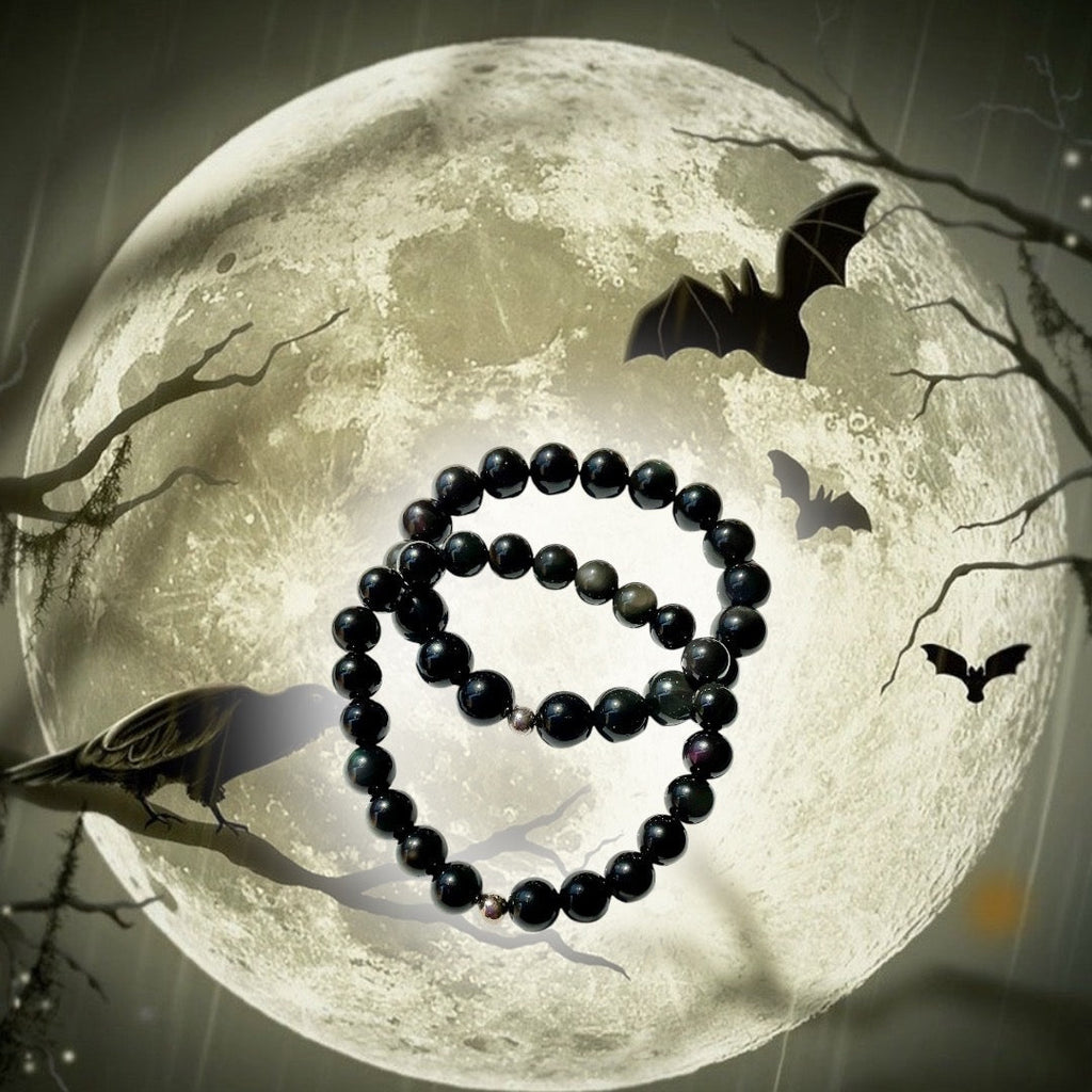 Triple Protection, Tiger Eye and Obsidian Bracelets