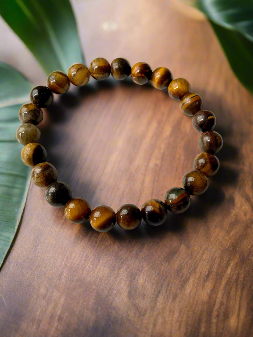 Triple Protection, Tiger Eye and Obsidian Bracelets
