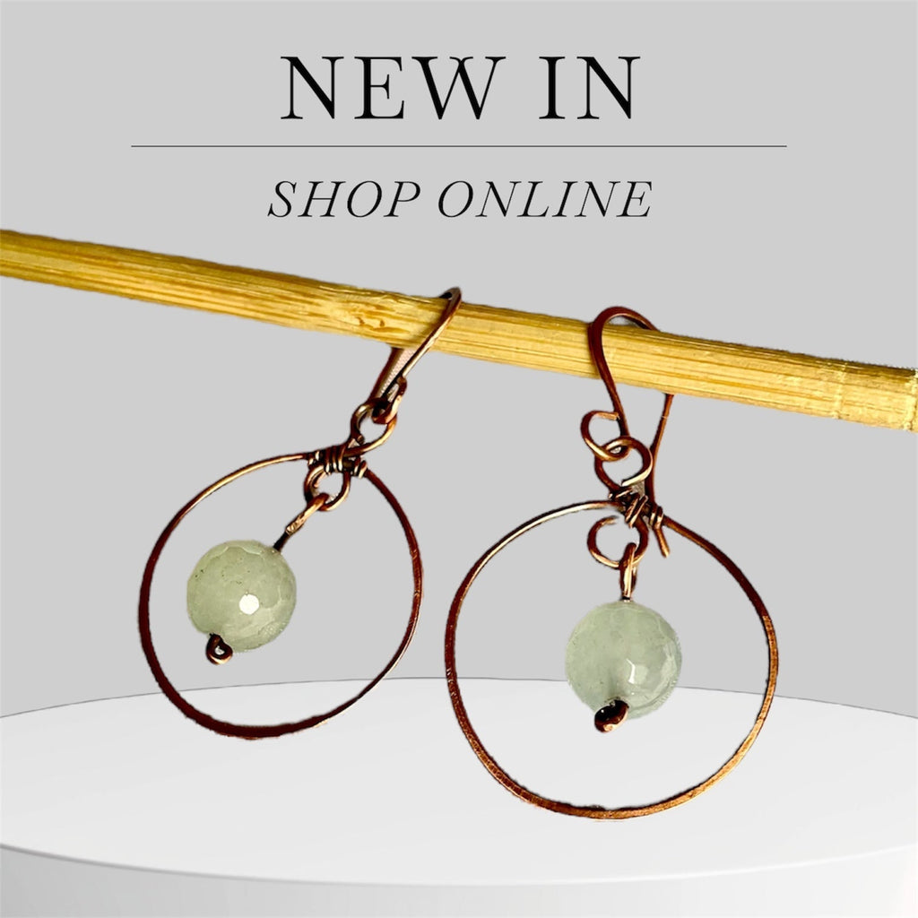 Dangle Earrings-Aquamarine & Rose Quartz