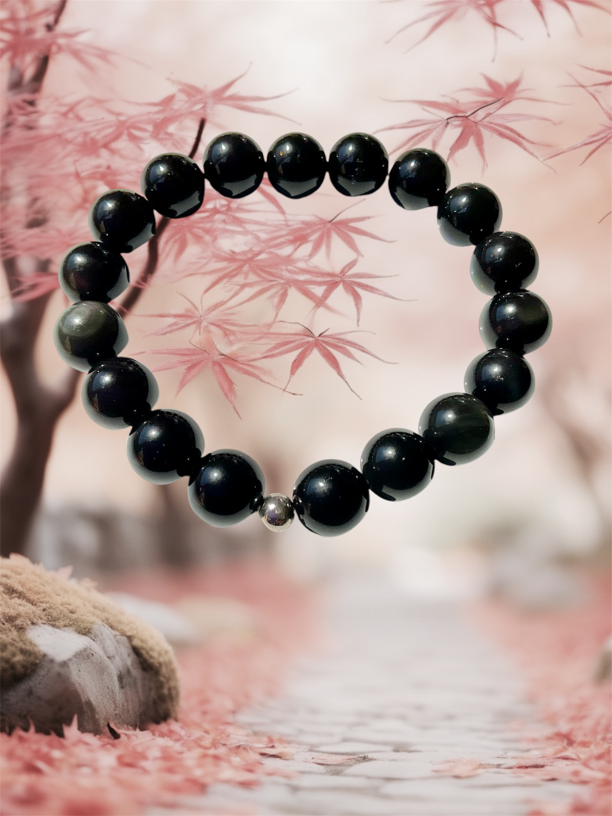 Triple Protection, Tiger Eye and Obsidian Bracelets