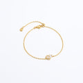 925 Silver Heart Drop Bracelet