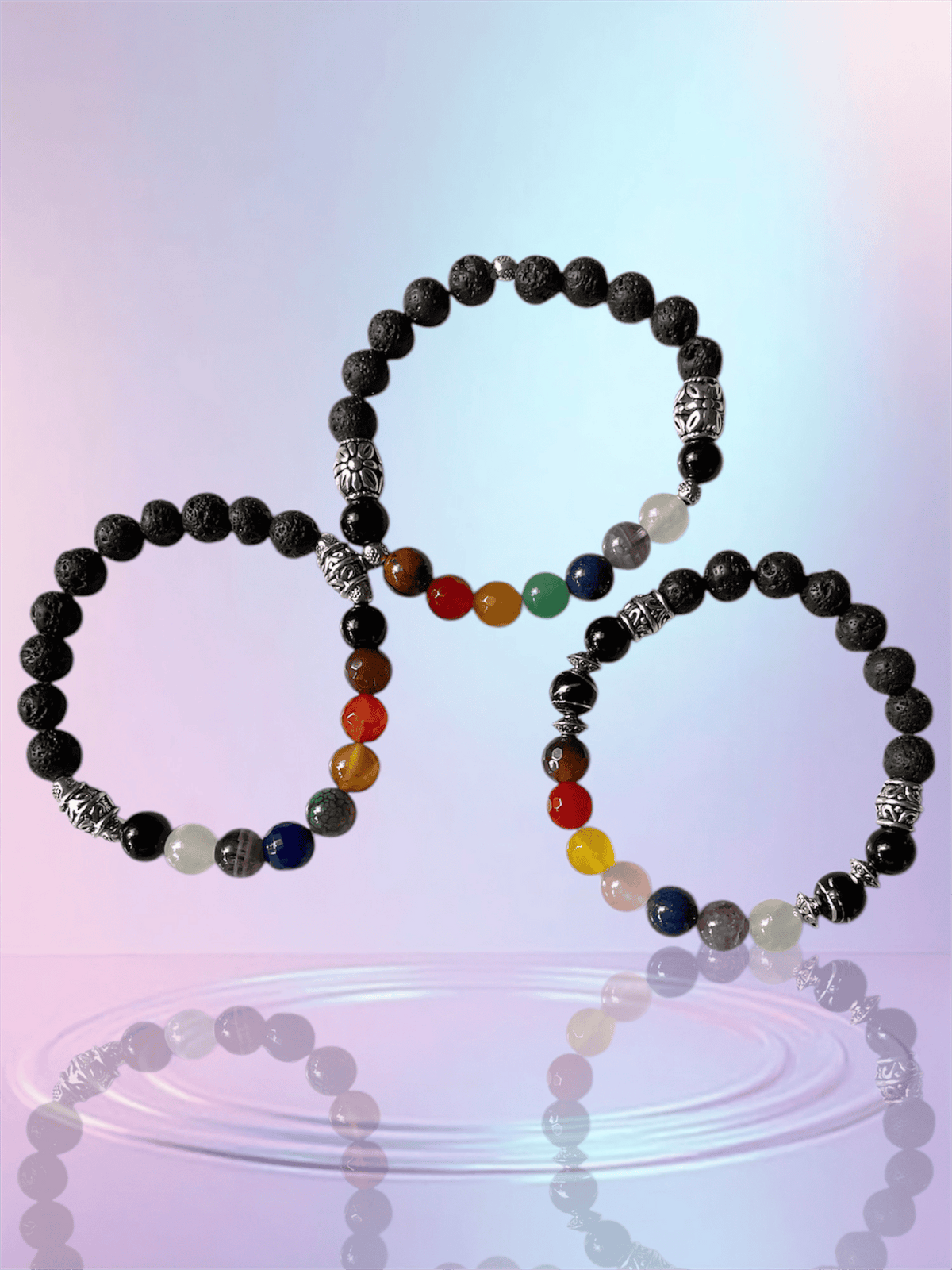 Chakra Aromatherapy Stretch Bracelets – Align • Empower • Ground
