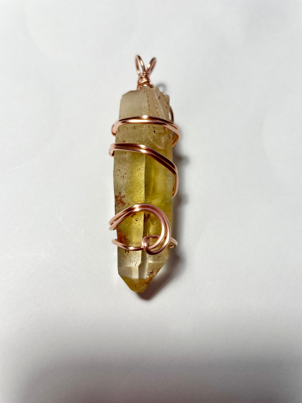 Himalayan Lemurian Citrine Points Wire Wrapped Pendants✨