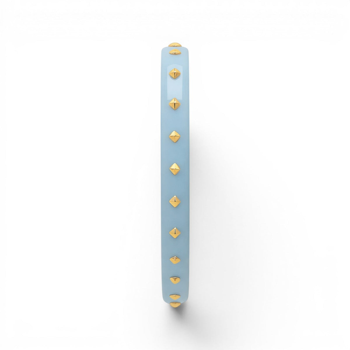 Clementine Aqua Resin Studded Bangle