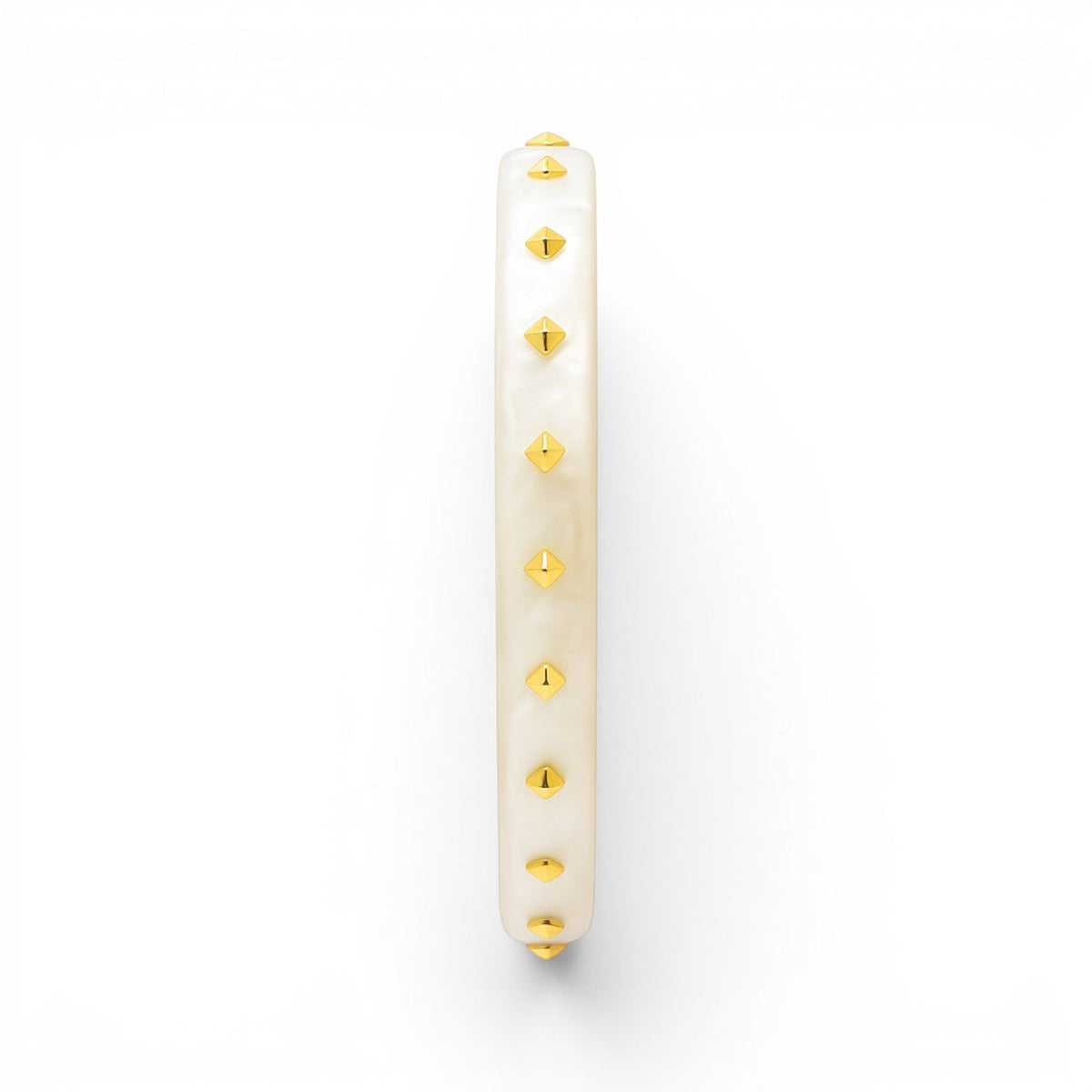 Clementine Mother Of Pearl Resin Studded Bangle
