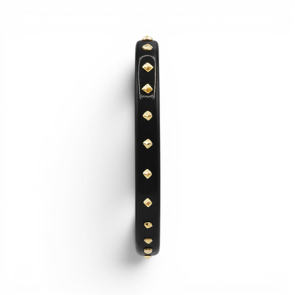 Clementine Studded Black Resin Bangle