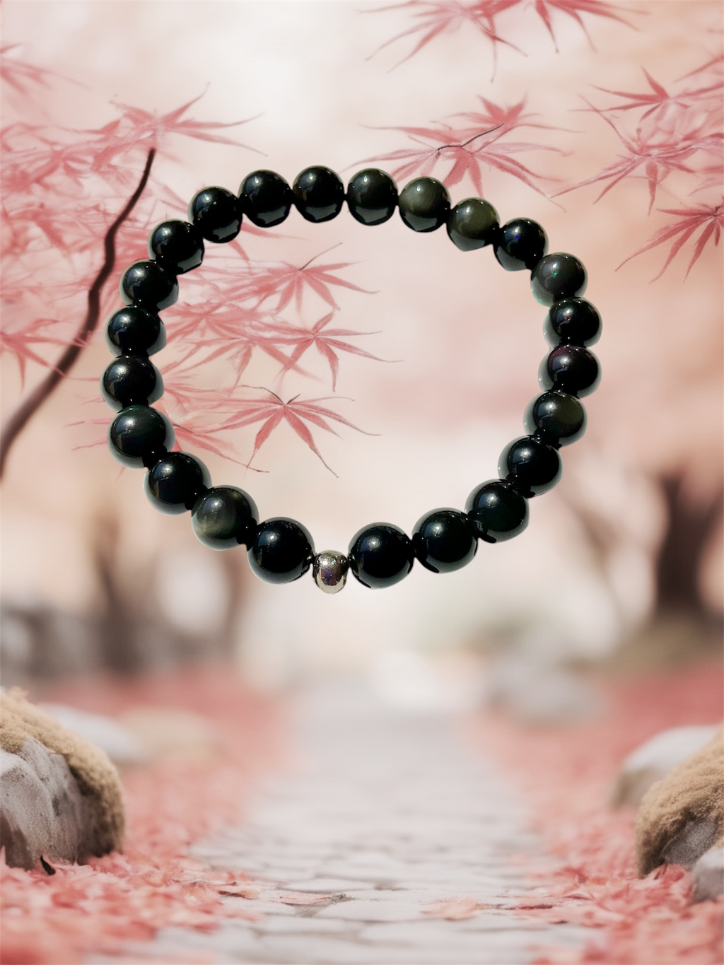 Triple Protection, Tiger Eye and Obsidian Bracelets