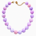 Abigail 16 Mm Purple Jade Semi Precious Necklace