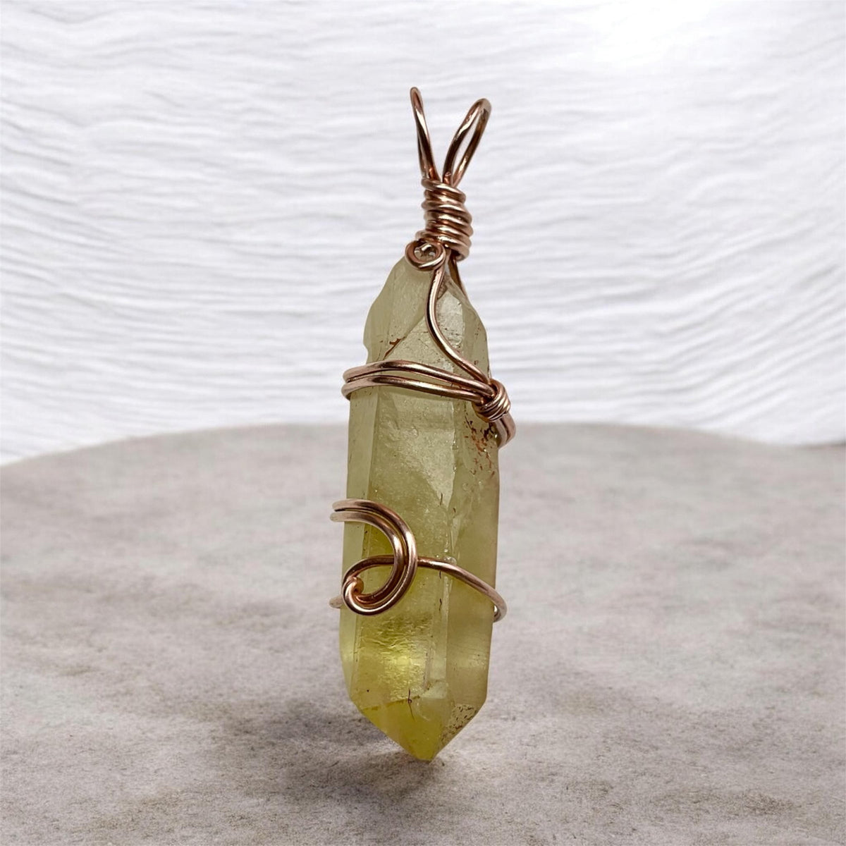 Himalayan Lemurian Citrine Points Wire Wrapped Pendants✨