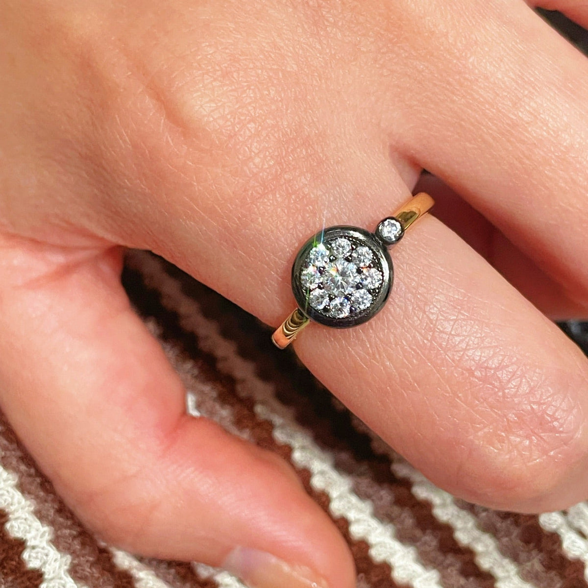 “Wealth & Fortune” Full-Pave Coin Ring